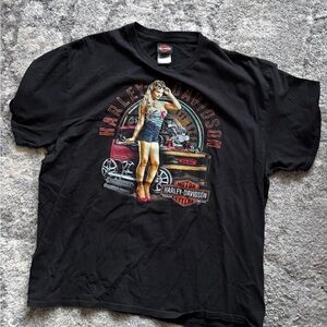 Harley-Davidson Black Tee with Vintage Graphic